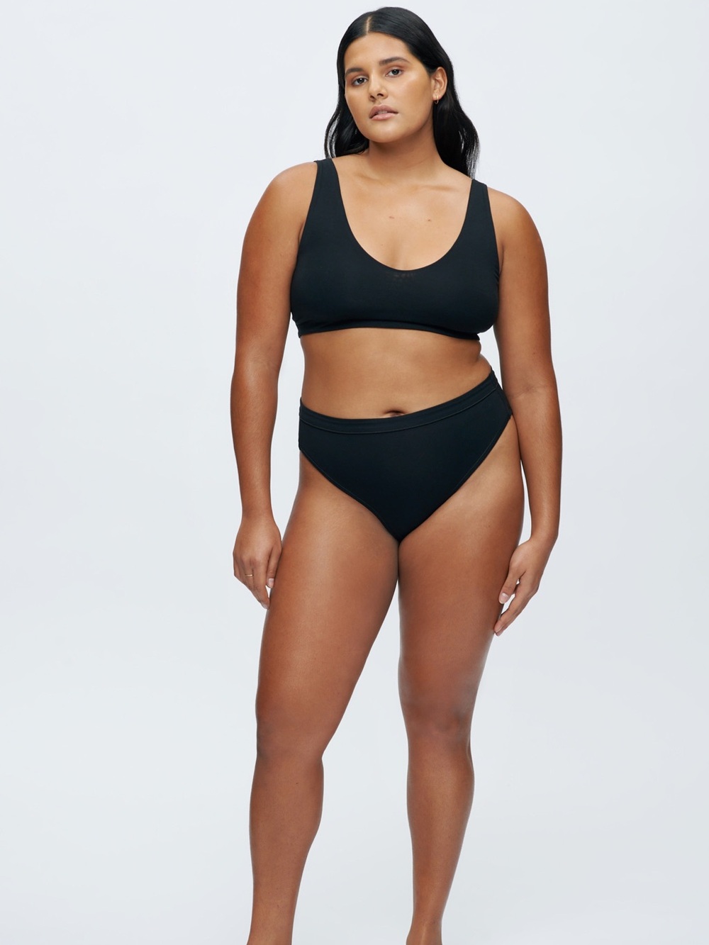 Kotn Black Bralette Egyptian Cotton Stretch